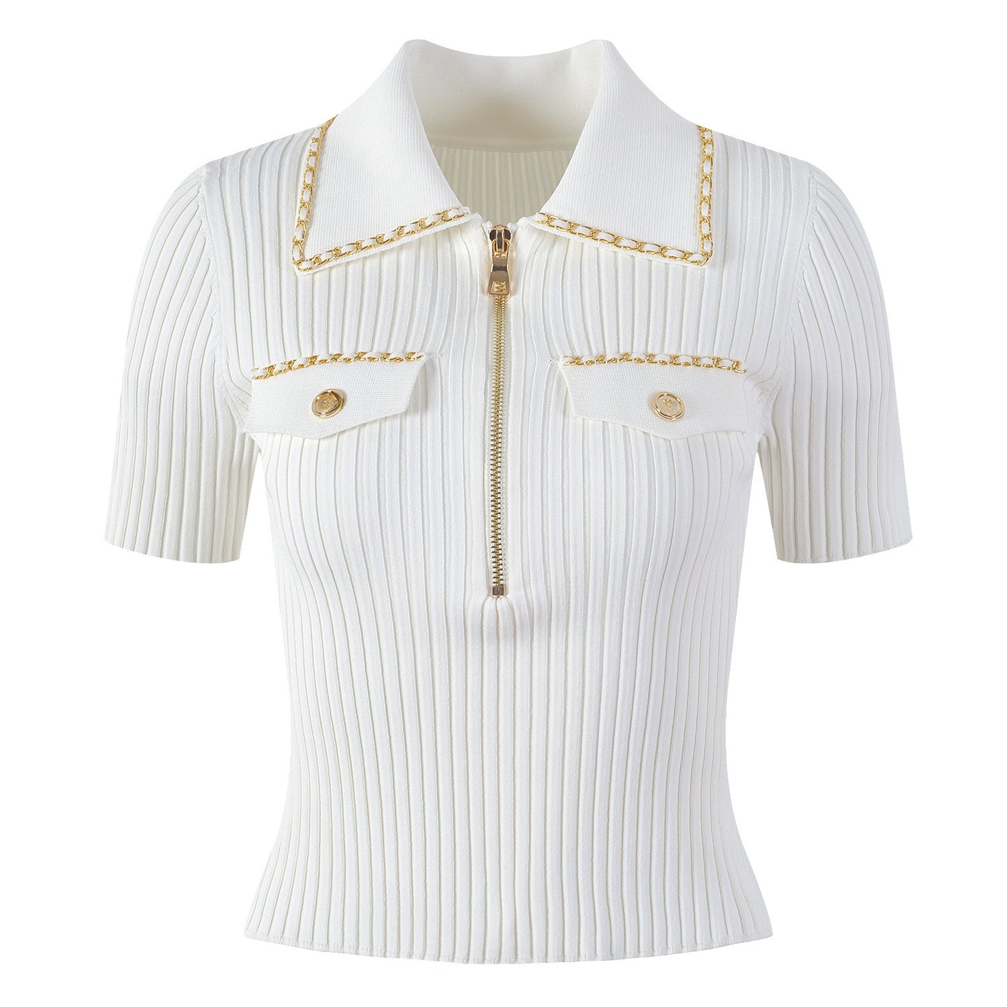 Knit Short Sleeve Sweater Top