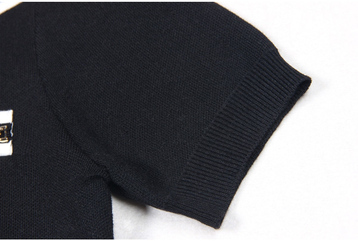 Lapel Knit Top