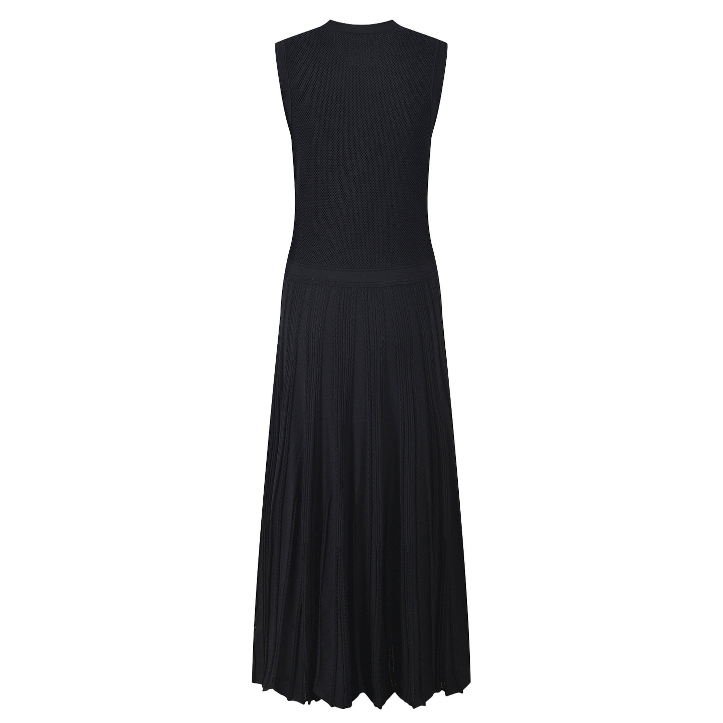Round Neck Sleeveless Knitted Dress