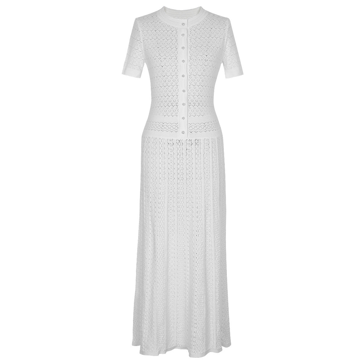 Short Sleeve Midi Knit Dress