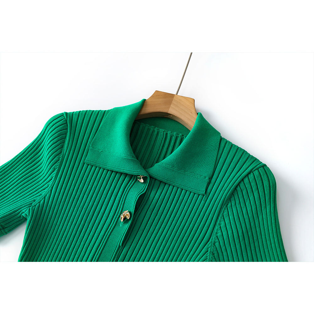 Short Sleeve Knit Dress