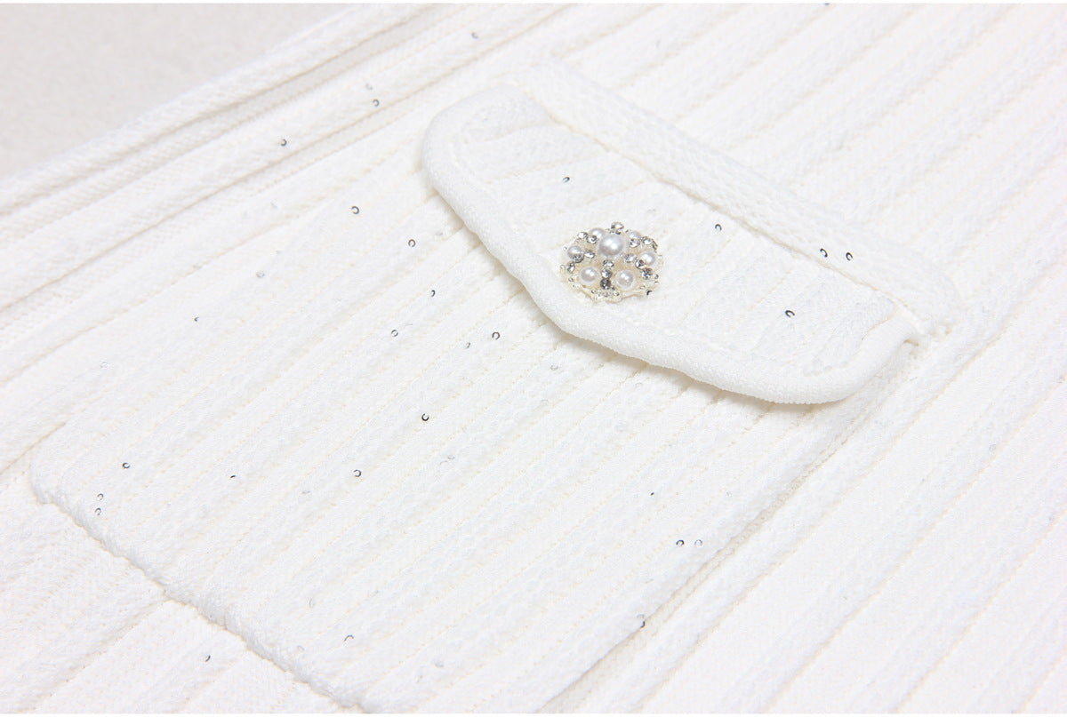 Short Sleeve Knitted Mini Dress