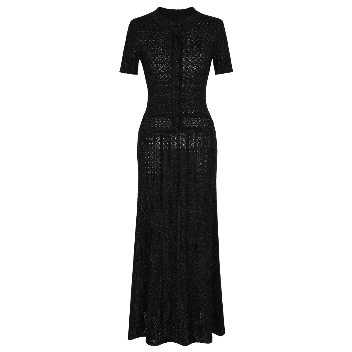 Short Sleeve Midi Knit Dress
