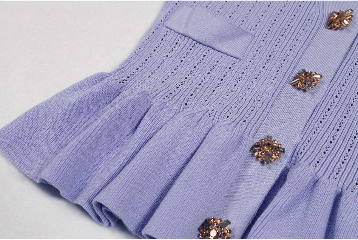 Short Sleeve Knit Top Skirt Set
