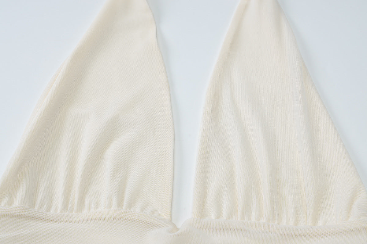 Halter Neck Two-piece Set