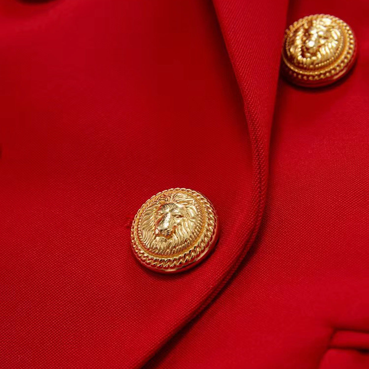 Classic Peak Collar Double Breasted Blazer Jacket