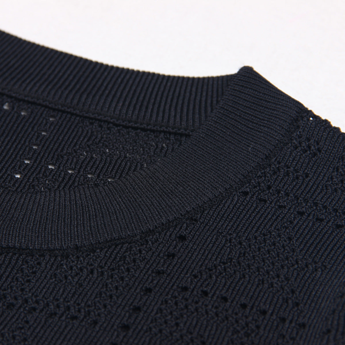 Pattern Knit Crop Sweater Top