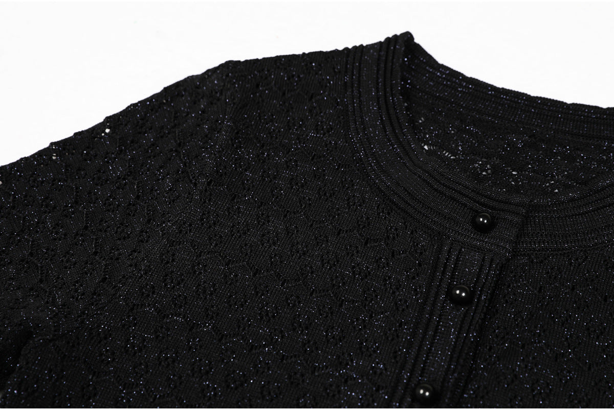 Short Sleeve Midi Knit Dress