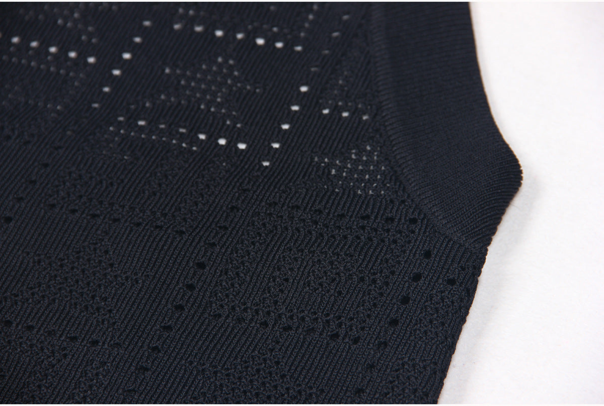 Halter Neck Knit Dress