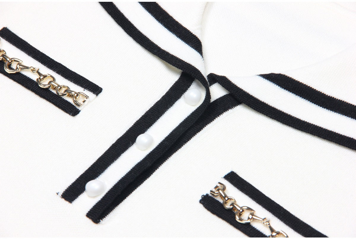 Lapel Knit Top