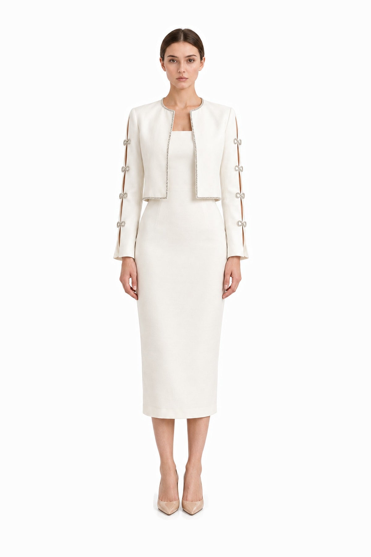 Sloane Jacket & Dress Set • White