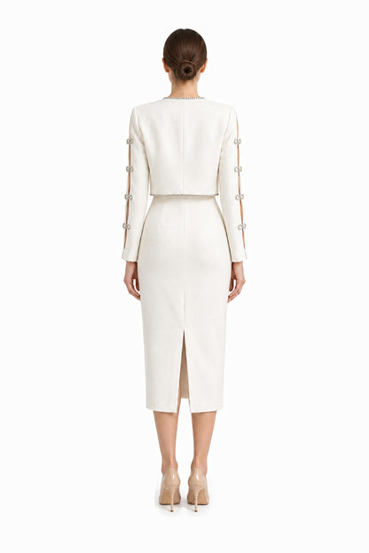Sloane Jacket & Dress Set • White