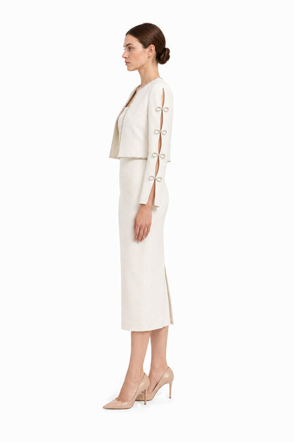 Sloane Jacket & Dress Set • White