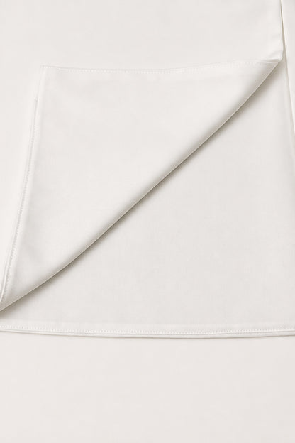 Colette Pearl-button Back Jacket & Midi Dress Set • White