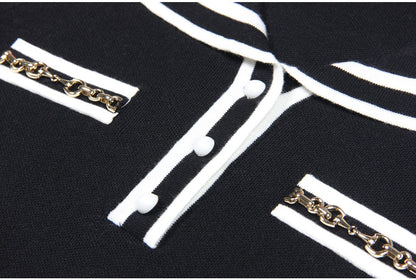 Lapel Knit Top
