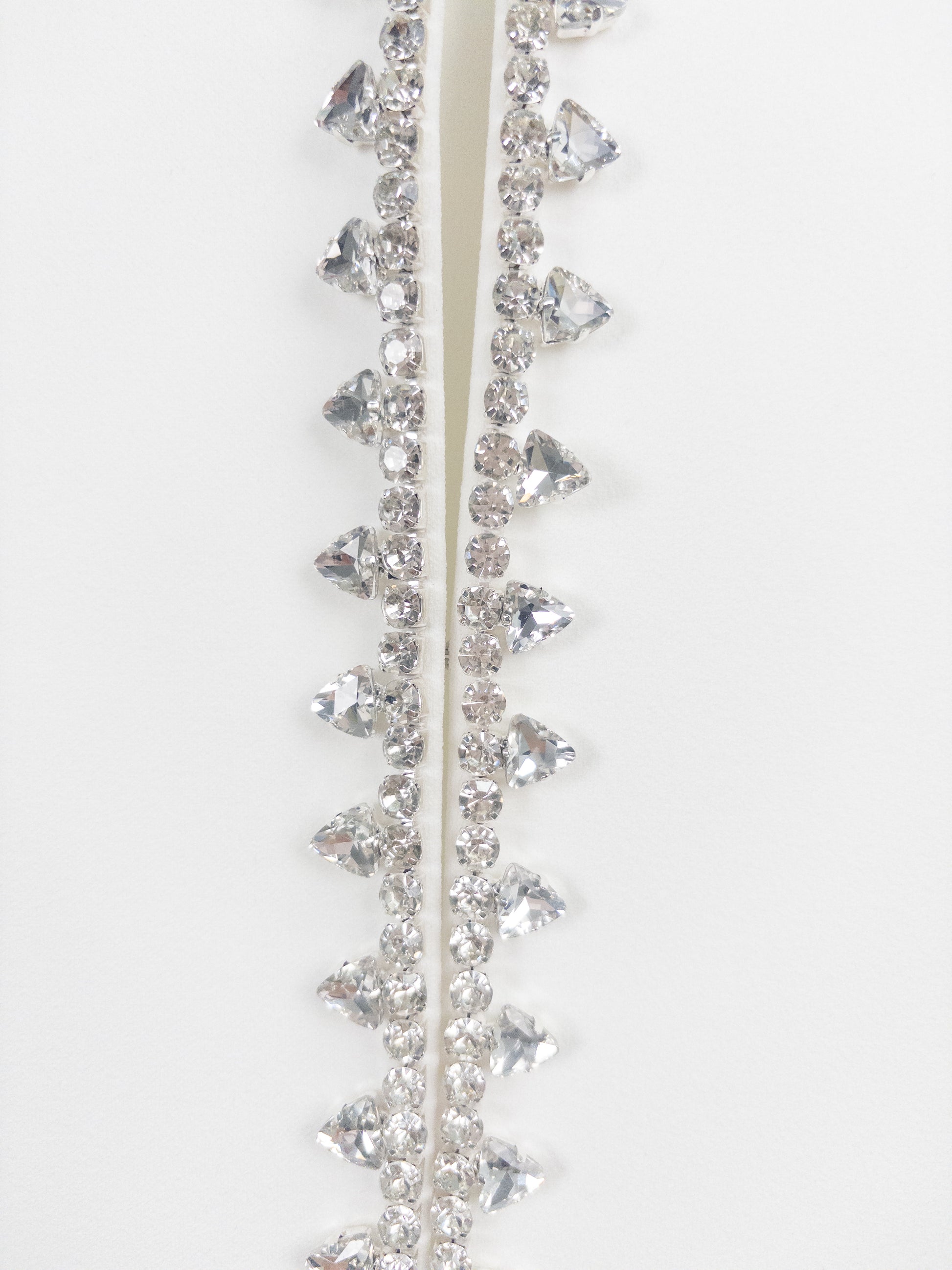 Aurelia Blazer – crystal-stud front placket detail