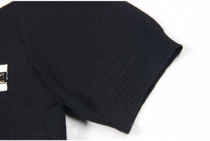 Lapel Knit Top