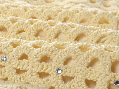 Crystal Crochet Knit Midi Dress
