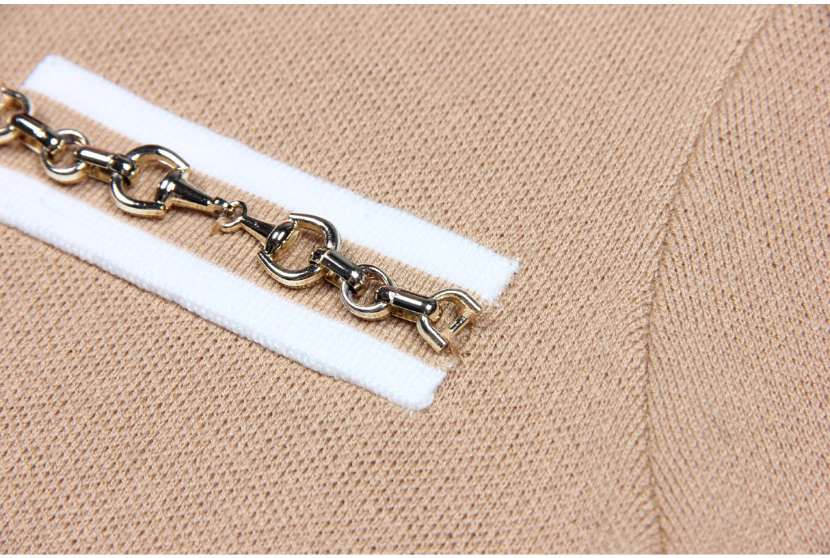Lapel Knit Top
