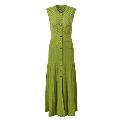 Sleeveless Knit Dress Midi Dress