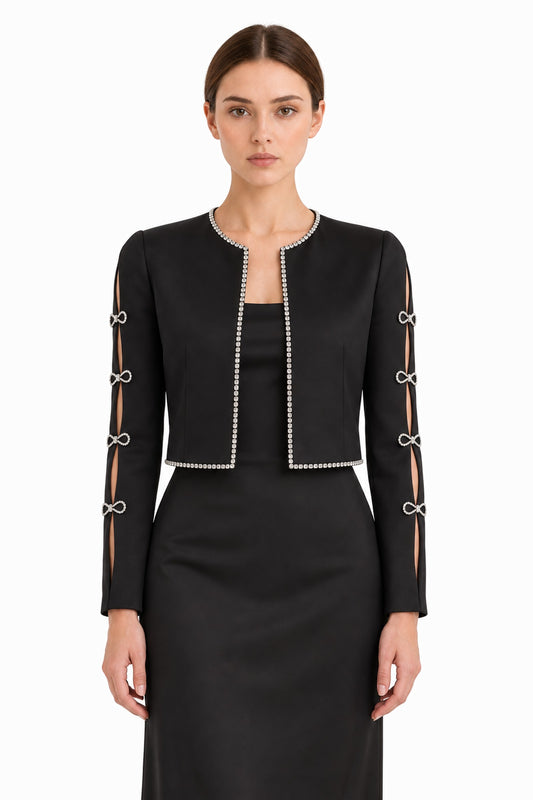 Eira Crop Jacket • Black
