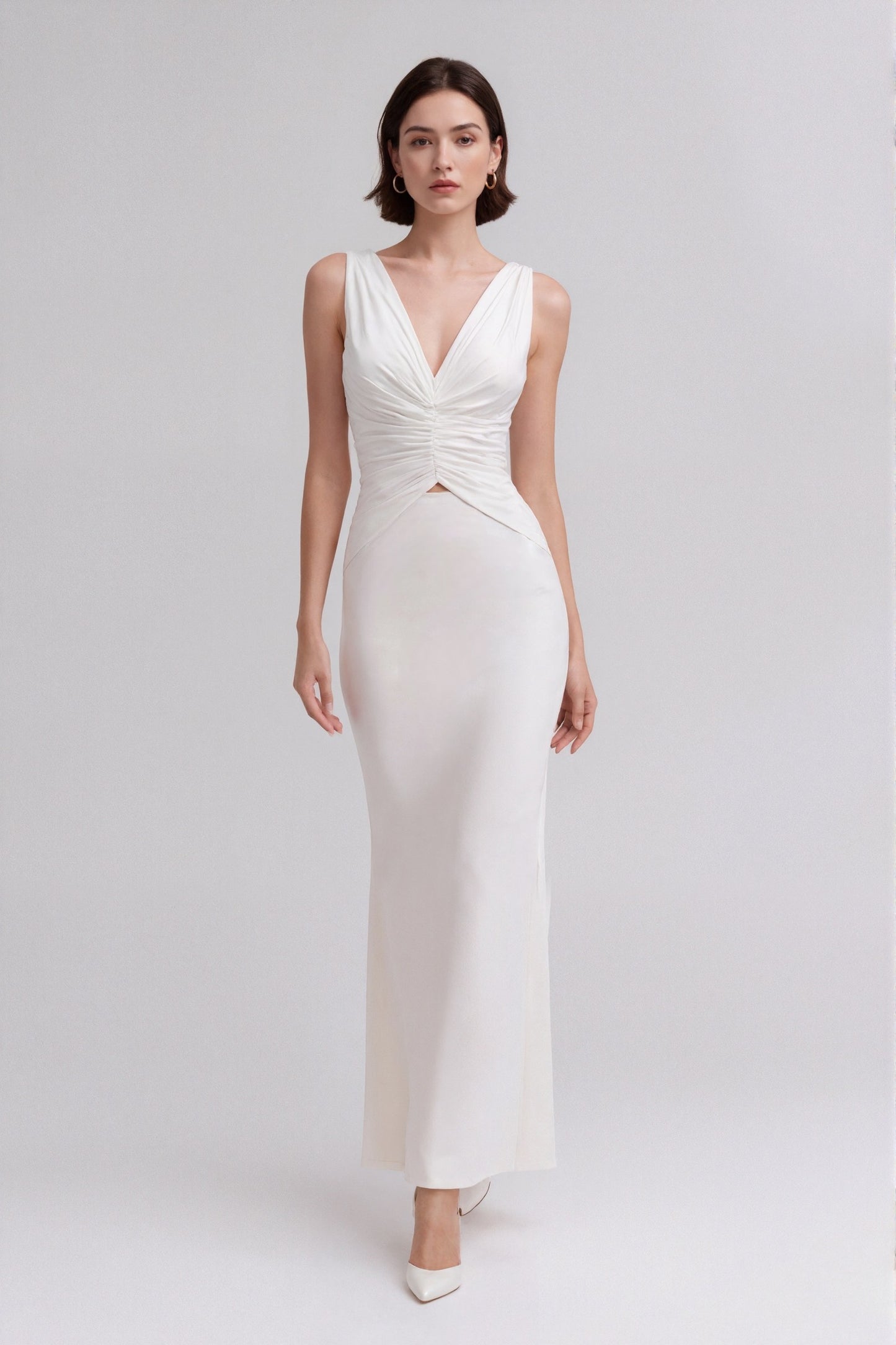 Mirielle Cutout Maxi Dress • White