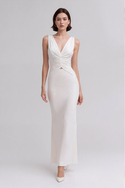 Mirielle Cutout Maxi Dress • White