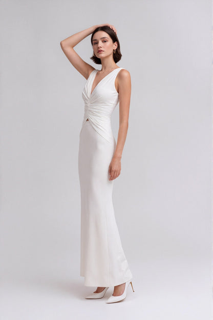 Mirielle Cutout Maxi Dress • White