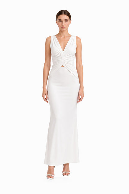 Mirielle Cutout Maxi Dress • White