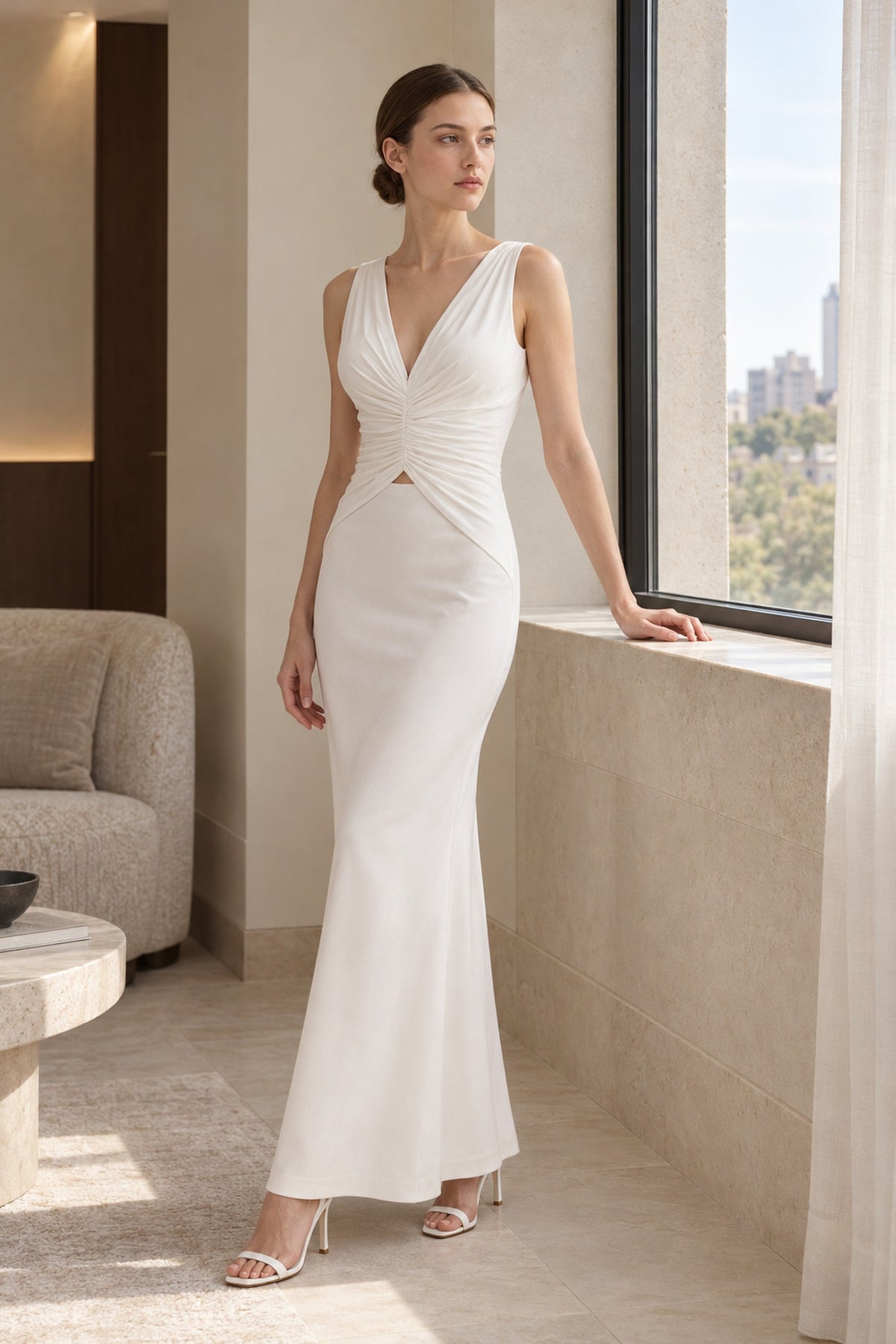 Mirielle Cutout Maxi Dress • White