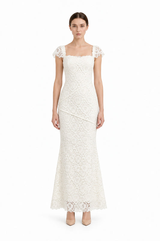 Ilyana Midi Dress • Ivory