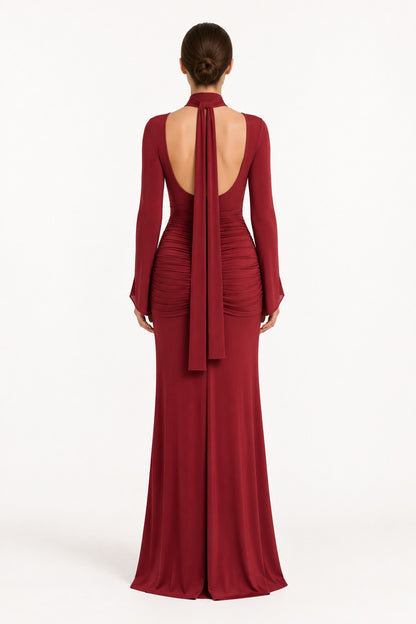 Valentina Maxi Dress • Burgundy