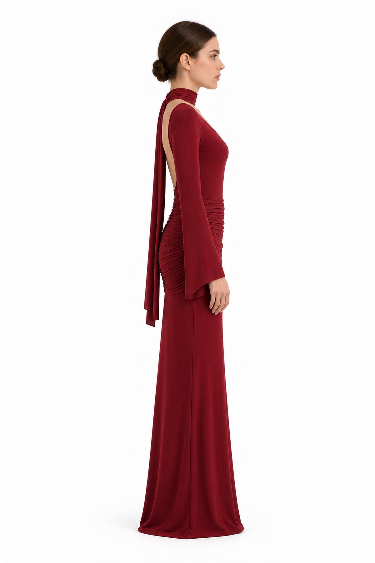 Valentina Maxi Dress • Burgundy