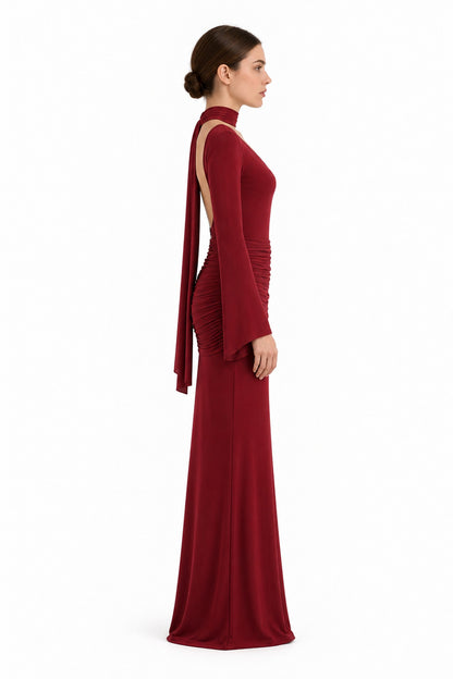 Valentina Maxi Dress • Burgundy