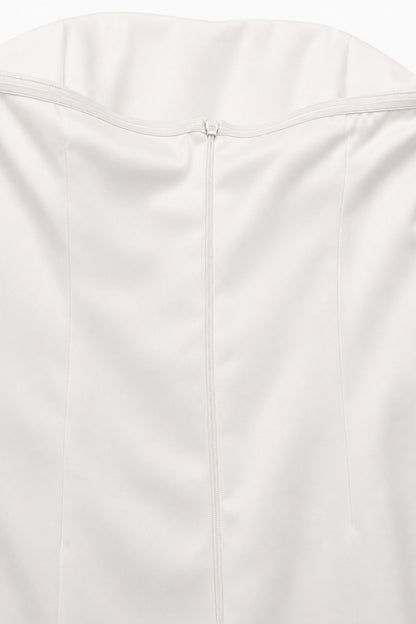 Nymia Off-shoulder Midi Dress • White