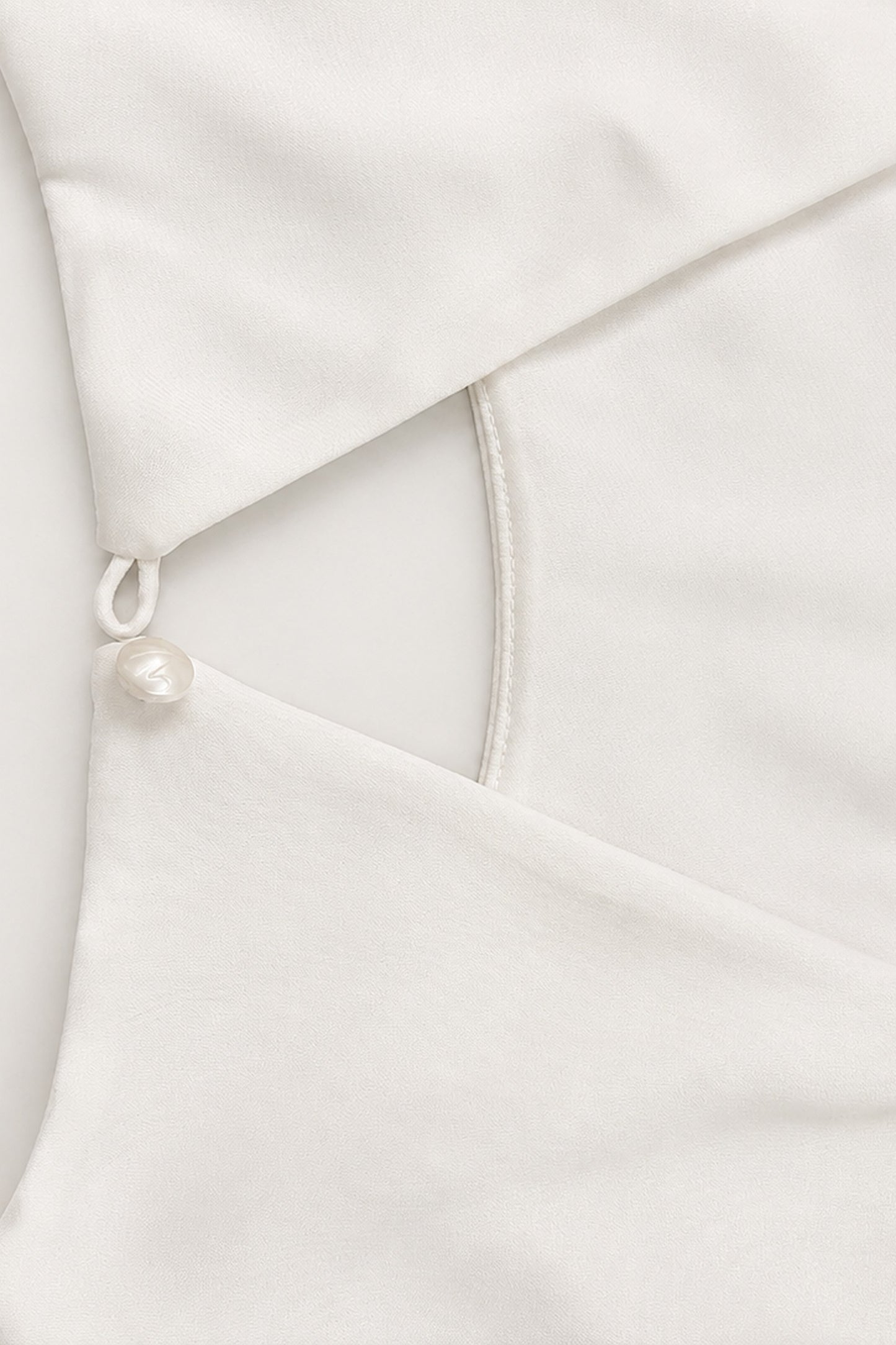 Opaline Teardrop-back Midi Dress • White