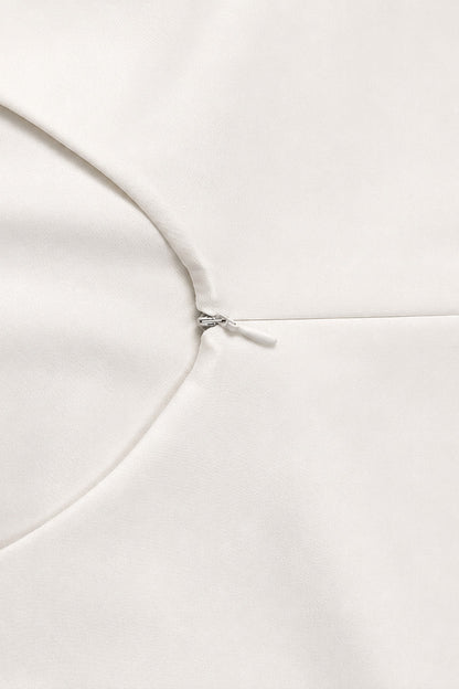 Opaline Teardrop-back Midi Dress • White