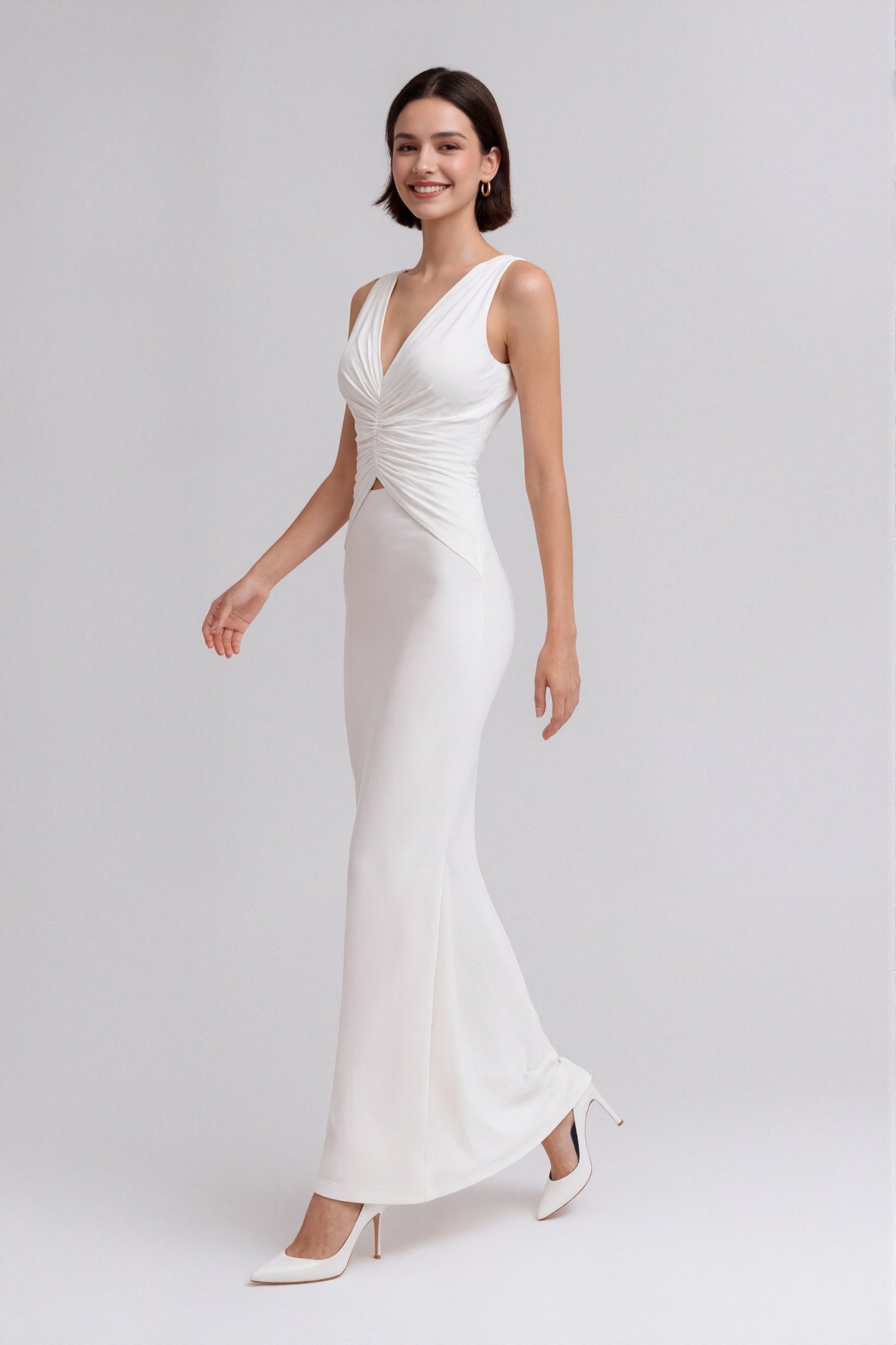 Mirielle Cutout Maxi Dress • White
