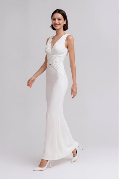 Mirielle Cutout Maxi Dress • White