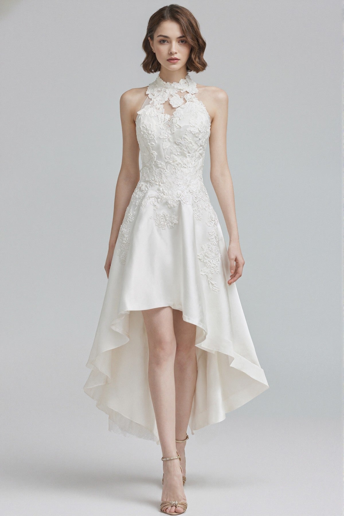 APERLAMIRI Arabella Lace Dress Ivory