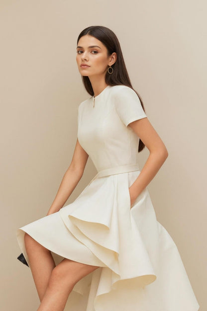 Amara Midi Dress • Ivory