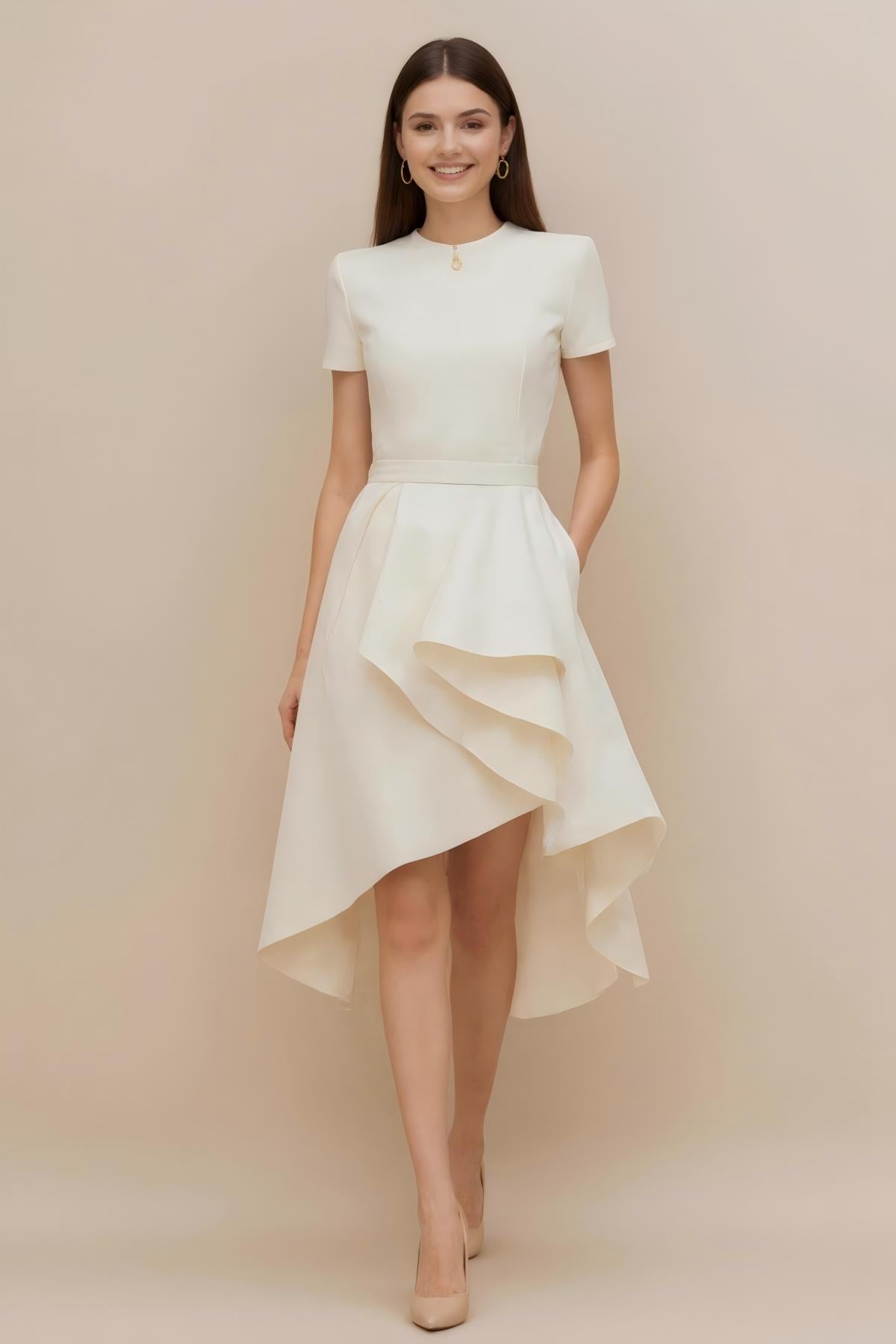 Amara Midi Dress • Ivory