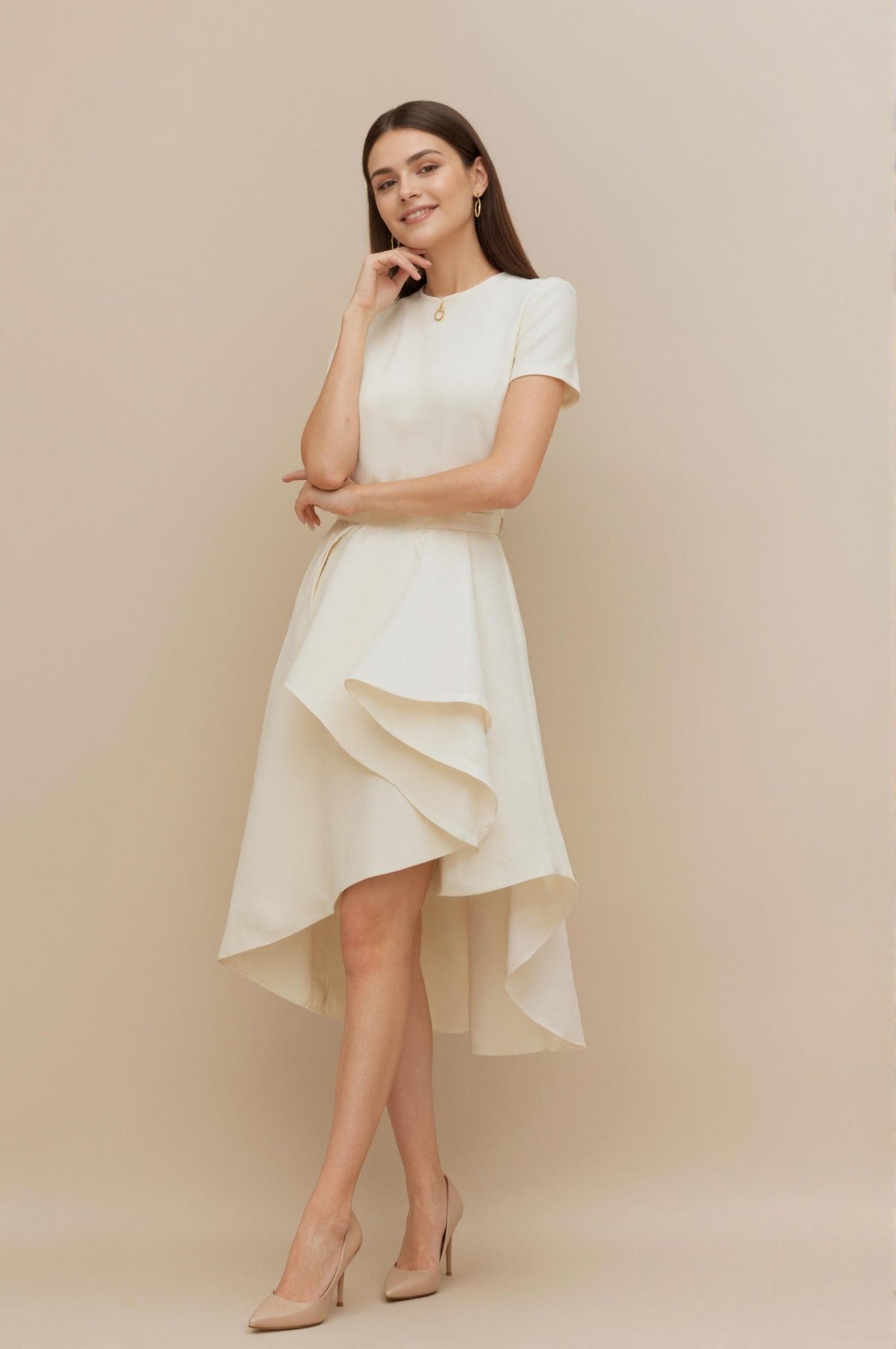 Amara Midi Dress • Ivory