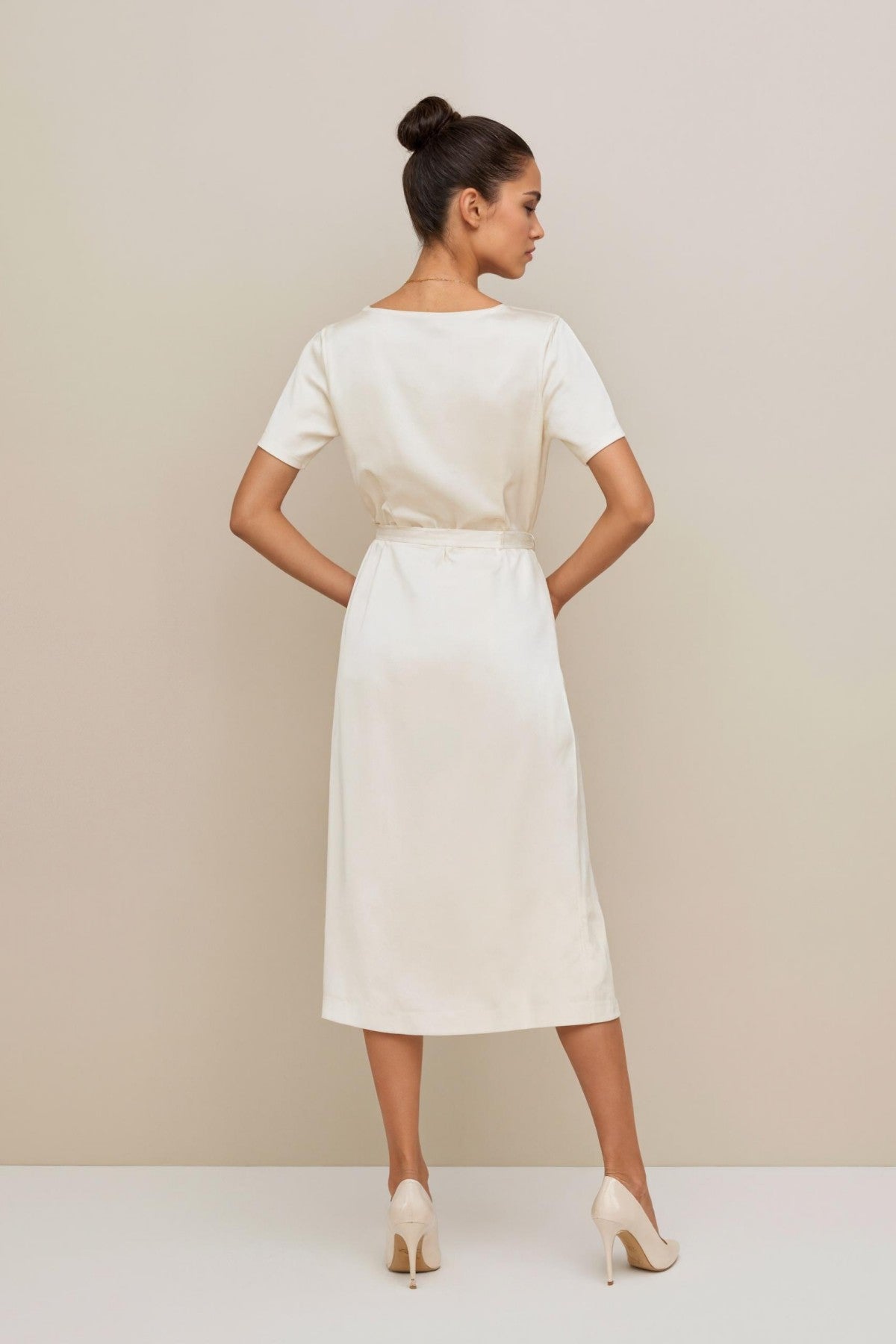 Oriane Midi Dress • Ivory