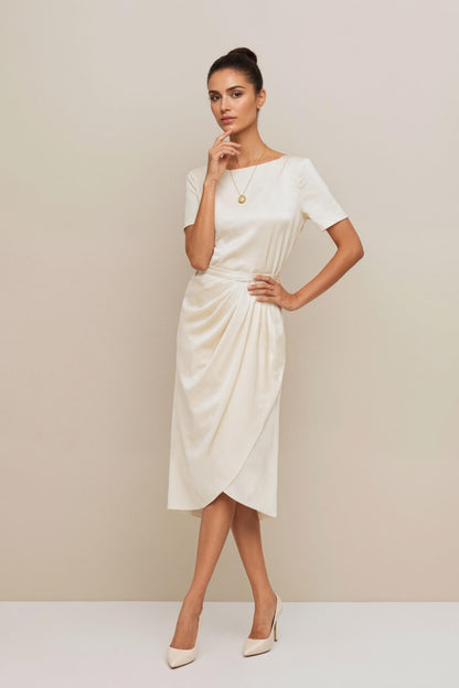 Oriane Midi Dress • Ivory