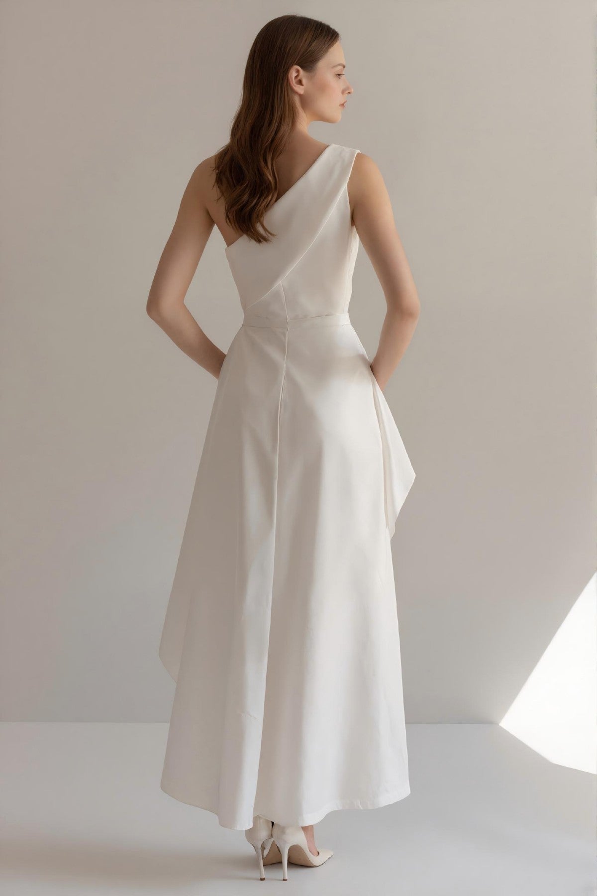 Elara Midi Dress • Ivory