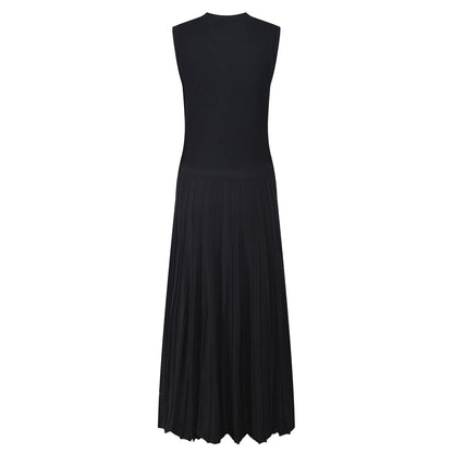 Round Neck Sleeveless Knitted Dress