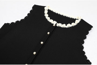 Blossom Decorated Knit Midi dress