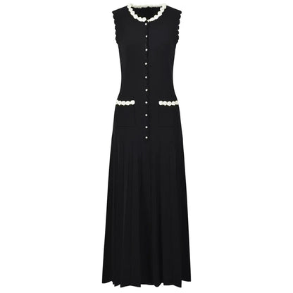 Blossom Decorated Knit Midi dress
