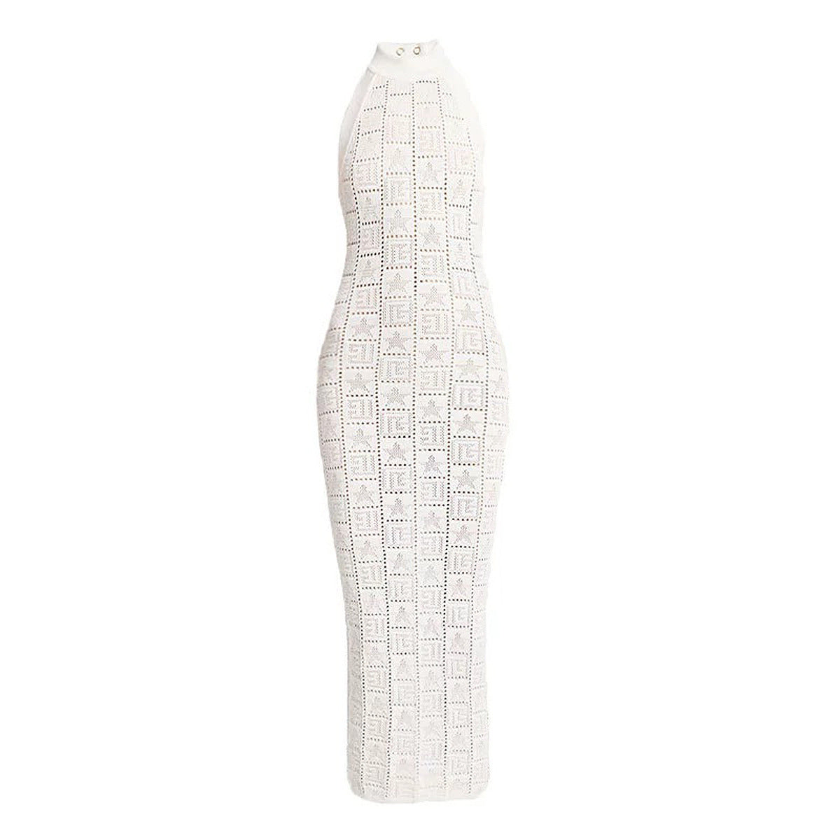Halter Neck Knit Dress